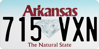 AR license plate 715VXN