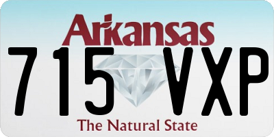 AR license plate 715VXP