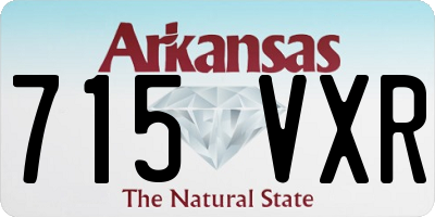 AR license plate 715VXR