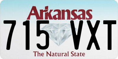 AR license plate 715VXT