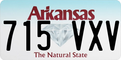 AR license plate 715VXV