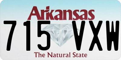 AR license plate 715VXW