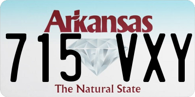 AR license plate 715VXY