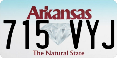 AR license plate 715VYJ