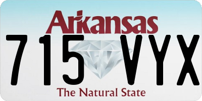 AR license plate 715VYX