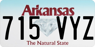 AR license plate 715VYZ