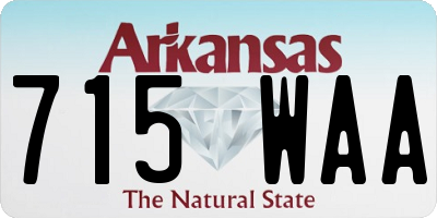AR license plate 715WAA