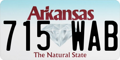 AR license plate 715WAB