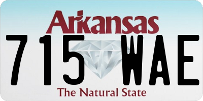AR license plate 715WAE