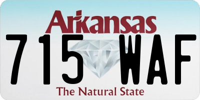 AR license plate 715WAF