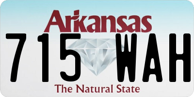AR license plate 715WAH