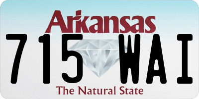 AR license plate 715WAI