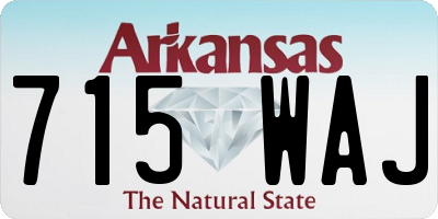 AR license plate 715WAJ