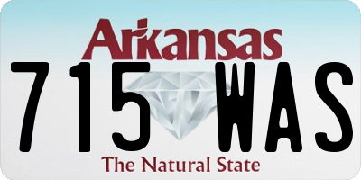 AR license plate 715WAS