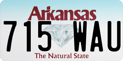 AR license plate 715WAU