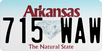 AR license plate 715WAW