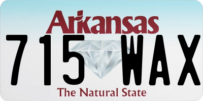 AR license plate 715WAX
