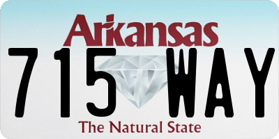 AR license plate 715WAY