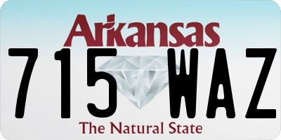 AR license plate 715WAZ
