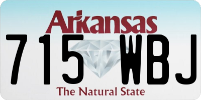 AR license plate 715WBJ
