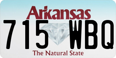 AR license plate 715WBQ