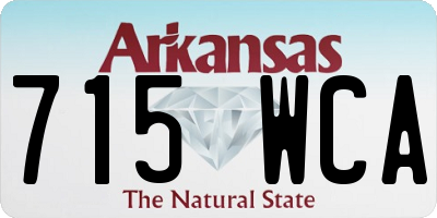 AR license plate 715WCA