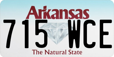 AR license plate 715WCE