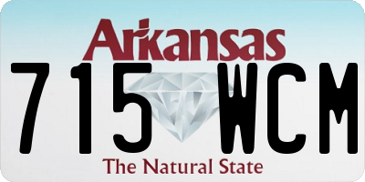 AR license plate 715WCM