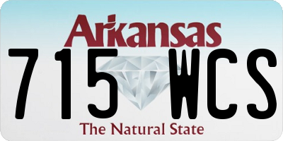 AR license plate 715WCS