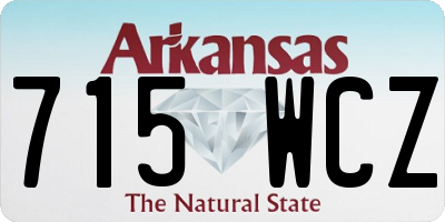 AR license plate 715WCZ