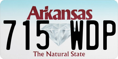 AR license plate 715WDP