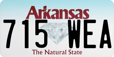 AR license plate 715WEA