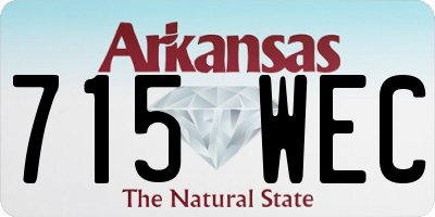 AR license plate 715WEC
