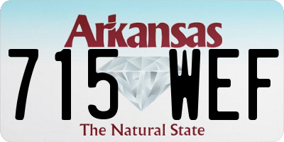 AR license plate 715WEF
