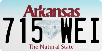 AR license plate 715WEI