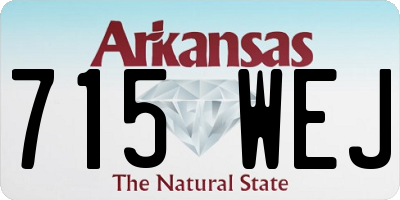 AR license plate 715WEJ