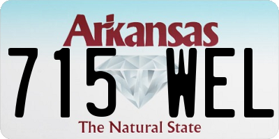 AR license plate 715WEL