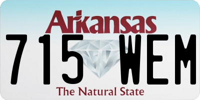 AR license plate 715WEM