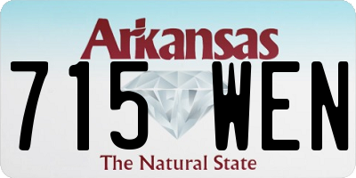 AR license plate 715WEN