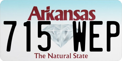 AR license plate 715WEP
