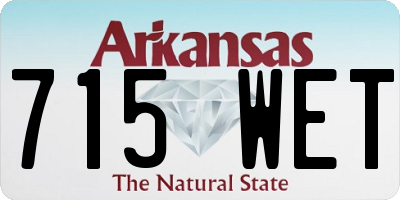 AR license plate 715WET