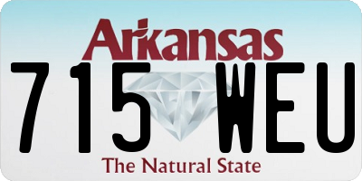 AR license plate 715WEU