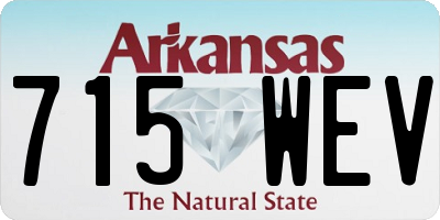 AR license plate 715WEV