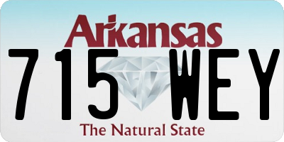 AR license plate 715WEY