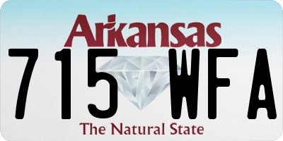 AR license plate 715WFA