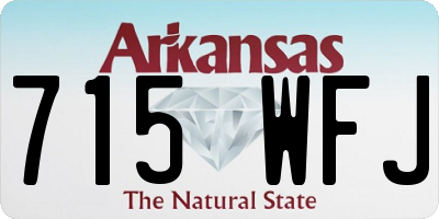AR license plate 715WFJ