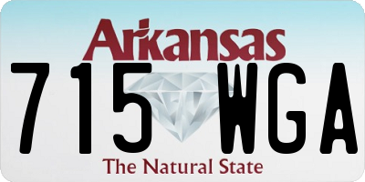 AR license plate 715WGA
