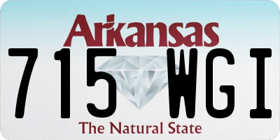 AR license plate 715WGI