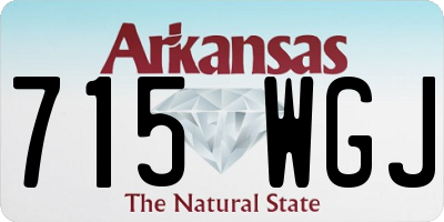 AR license plate 715WGJ