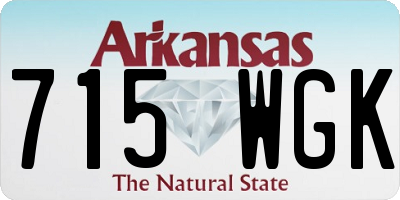 AR license plate 715WGK